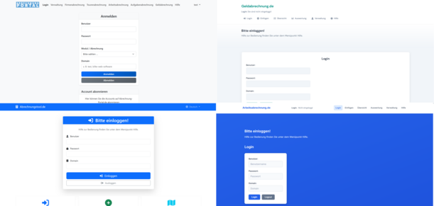 Abrechnungsseiten
